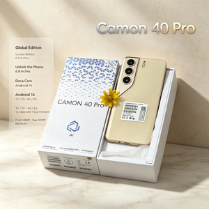 Venta al por mayor, nuevo diseño original, teléfono inteligente Techno Camon 40 Pro 5G, Android desbloqueado, envío gratis en inglés - Product Image 4