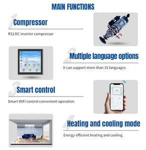 NULITE 20kw 23kw R290 2026 Heat Pump Water <b>Heater</b> Air to Monobloc Heating for <b>Small</b> House With Wifi R290 Heat Pump - Product Image 2