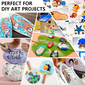 Ensemble de marqueurs acryliques double-tête et double-couleur XJY NO-2001, best-seller, <span class=keywords><strong>pour</strong></span> la peinture et le dessin des enfants, comprend 12 marqueurs, 24 couleurs - Product Image 5