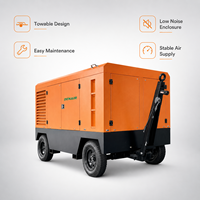 Compresseur d'air portable à moteur diesel pour les opérations sur le terrain