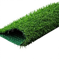 Gazon artificiel réaliste pour terrain de football extérieur, pelouse de jeux pour maternelle, style loisirs, vert/vert émeraude, personnalisable