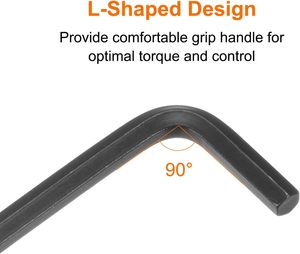 Zwarte oxide chroomvanadium staal inbussleutels industriële kwaliteit multifunctionele metrische L-sleutels duurzame inbussleutel - Product Image 3