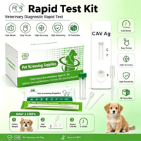 Bandelette de test CAV pour animaux de compagnie, kit de test rapide de l'antigène de l'adenovirus canin, utilisation facile, kit de détection de virus canin jetable