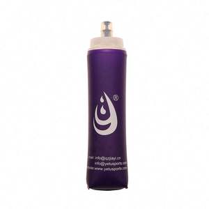 ÉCHANTILLON GRATUIT Bouteille d'eau souple pour le camping et la randonnée en plein air, logo et couleur personnalisés, TPU 550 ml 650 ml 750 ml - Product Image 1
