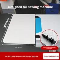 Nouvelle table d'extension légère de 3 kg pour machine à coudre, pliable, avec panneau de rangement, plateau plat, support de table de bureau étendu et élargi