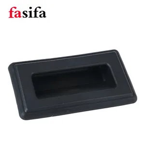 Approvisionnement d'usine en fibre de verre noir meubles armoires de cuisine porte cachée poignée intégrée appareil armoire classeur tiroir
