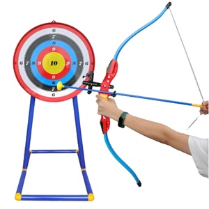 Juego de Arco y Flecha de Plástico para Niños, Juguete de Caza al Aire Libre con Objetivo - Product Image 1