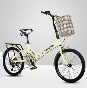 Fabrieksdirecte levering 20 inch vouwfiets carbon stalen frame volwassen fiets met schokdemping - Product Image 3