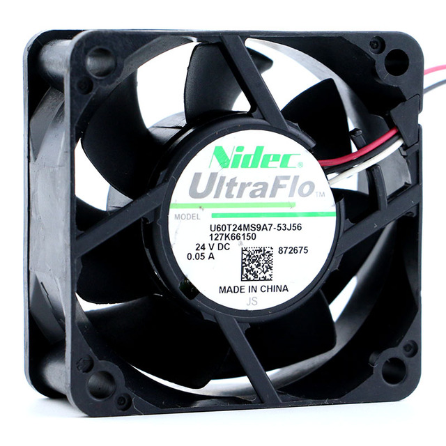 NIDEC U60T24MS9A7-53J56 DC24V 0.05A 60*60*25MM 6CM Original Brand-new Server Chassis Cooling Fan