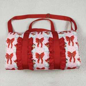 BA0606 Noël Santa Red Bow Fitness Sac à dos Sac de sport Fournitures de vacances Produit - Product Image 5