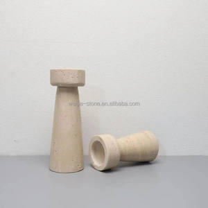 شمعدان كرة عربية رمضانية مبخرة خشبية رخامية من الحجر الجيري شمعدان - Product Image 4