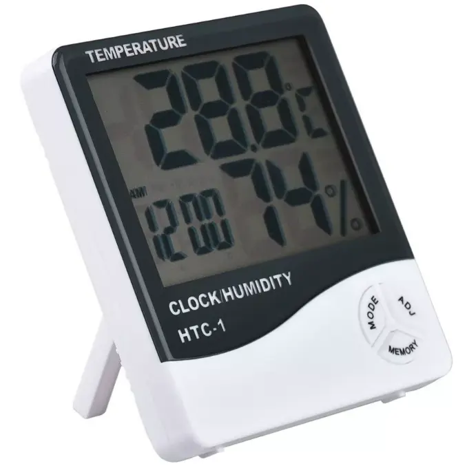 Hot sale 3-in-1 type digital room temperature thermometer hygrometer clock
