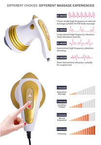 Beleza fisioterapia massageador martelo luz vermelha mão ferramentas da massagem para o corpo de emagrecimento massagem de vibração elétrica - Product Image 4