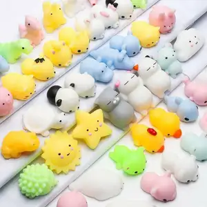 Wholesale Custom Animal Soft Capsule Toy Rubber Mochi Squeeze Silicone Anti Stress Toys Squeeze Kawaii Mochi Squishy Toys