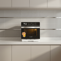 Oven Pemanggang Konveksi Listrik Kontrol Mekanis Guangding Factory OEM 20L, Stainless Steel, Dapat Dikendalikan via Aplikasi, untuk Hotel