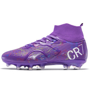 High top <b>long</b> heel spiked men's and women's student football shoes with anti <b>slip</b> and breathable features wholesale available - Product Image 3