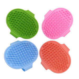 Brosse de bain pour animaux Locke M1M2, surface incurvée, massage, soulagement des démangeaisons pour chats et chiens - Product Image 4