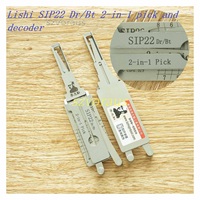 Lishi 2-en-1 : Nouveau Décodeur et Outil de Crochetage Laser SIP22 Dr/Bt pour Voitures