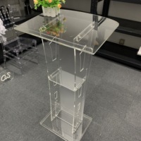 Atril de Acrílico Personalizado para Iglesia, Púlpito y Podio, Suministros para Hotel, Nuevo para Bodas, Fiestas y Decoración de Eventos