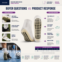 Chaussettes de football antidérapantes pour équipes de football, marque privée avec contrôle qualité et spécifications