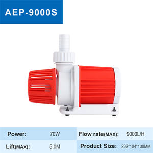 水中水ポンプ220V 9000L/H調整可能な流れ水槽水槽噴水池排水処理池用 - Product Image 5