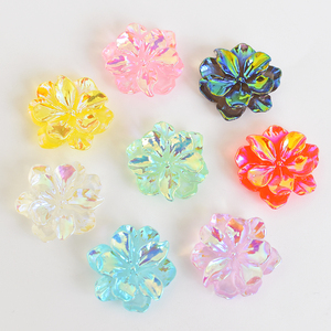 Cabujón de resina con reverso plano, nuevo estilo <span class=keywords><strong>Baroco</strong></span>, flor brillante, flor de loto, bonita bolsa Hd Opp, accesorios para funda de teléfono móvil DIY - Product Image 2