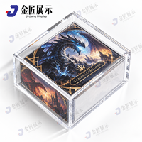 Boîte de protection TCG ETB haut de gamme anti-UV avec aimant puissant, boîte acrylique personnalisée, boîte acrylique carrée