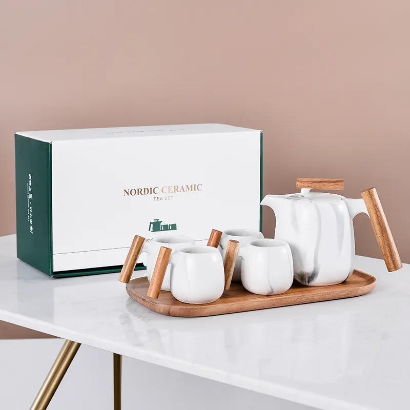 Gepersonaliseerde Keramische Theekop Set Matte Glazuur Porseleinen Thee Koffie Cup Set Keramiek Theesets