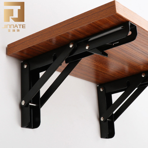 Stainless Steel Wall-Mounted <strong>Folding</strong> <strong>Shelf</strong> Bracket Metal Bench and Table <strong>Support</strong> for Furniture and Kitchen Use - Product Image 5