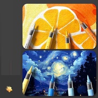 Marqueur acrylique personnalisé à pointe souple, spécial art, empilable, pour aquarelle, pour enfants et étudiants