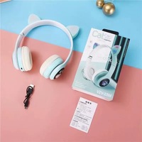 Casque sans fil LED avec oreilles de chat VIV-23M, écouteurs lumineux LED, casque de jeu, écouteurs STN28 P47, lumière RGB