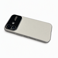 Étui de téléphone magnétique en cuir de luxe en gros pour iPhone 15 16 17 Pro Max, étui en cuir noir pour iPhone 17 Pro Max