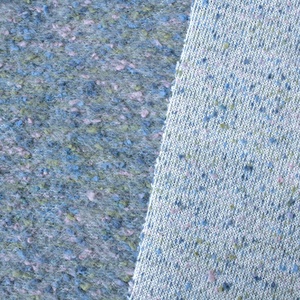 Tecido de Fleece Premium Multicolorido Pastel Azul Névoa Claro Ecológico <span class=keywords><strong>Anti</strong></span>-Pilling em Mistura de Mohair/Lã/Algodão para Ternos e Jaquetas - Product Image 5