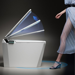 Bồn cầu thông minh cao cấp, sàn vuông, tự động xả nước bằng cảm biến điện tử - Product Image 5