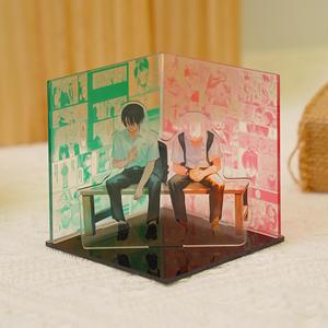 The Summer Hikaru Died Acrylic Diorama Stand Set Anime Figure Display Decor Sweet Bl <span class=keywords><strong>Manga</strong></span> Valentine S Gift for Fans - Product Image 2