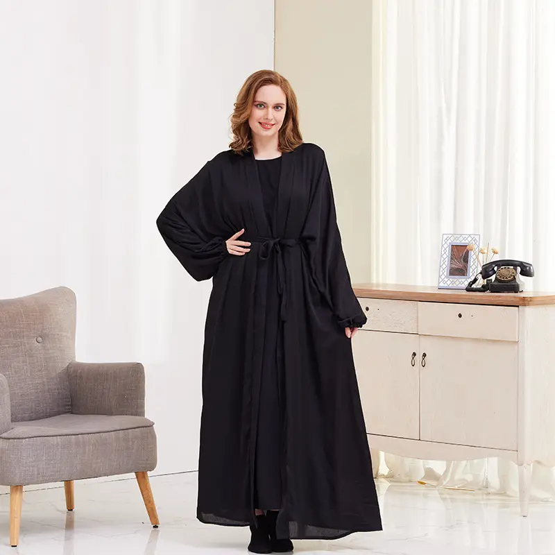 Truyền thống clothingmuslim chàng trai ả Rập Áo hồi giáo clothingdubai abaya Schwarz MIT long lanh steinen