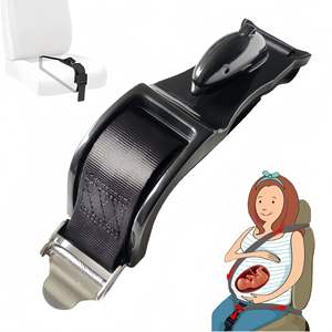 Ceinture de sécurité Dolphin pour femmes enceintes, protection anti-pincement, soutien abdominal réglable, confort et sécurité au volant - Product Image 1