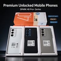 Smartphones Spaok40 Pro 5G de style populaire, corps fin et élégant, largement utilisés pour le divertissement quotidien