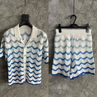 Ensembles de Pulls Homme Tricotés en Maille Ajourée d'Été, Cardigan Court en Crochet avec Logo Personnalisé