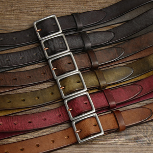 <span class=keywords><strong>Cintura</strong></span> Vintage Wash <span class=keywords><strong>Cintura</strong></span> da <span class=keywords><strong>donna</strong></span> in <span class=keywords><strong>pelle</strong></span> inox in pura <span class=keywords><strong>pelle</strong></span> di vacchetta da <span class=keywords><strong>donna</strong></span> - Product Image 4