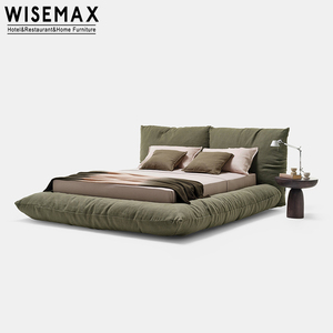 Кровать WISEMAX FURNITURE с большим изголовьем, кожаная, мягкая, с итальянской обивкой, мебель для спальни, роскошная современная кровать размера «<span class=keywords><strong>king</strong></span>-<span class=keywords><strong>size</strong></span>» - Product Image 5