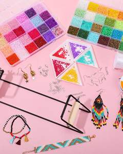 ערכת החרוזים 24000 יח 'זכוכית חרוזי זרעי צמידים תכשיטים עגיל הכנת כלים מתנות למבוגרים צפצוף צנוד ציוד - Product Image 4