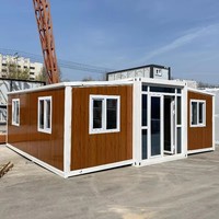Maroc Villa préfabriquée en acier 20-40FT Maison modulaire en conteneur Petite maison idéale pour l'arrière-cour côtière ou l'utilisation d'un centre de villégiature Conception extensible