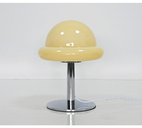 Lampe de table en verre en forme de champignon, minimaliste, idéale pour Instagram, lumière d'ambiance nocturne, décoration de chambre et de salon, cadeau girly