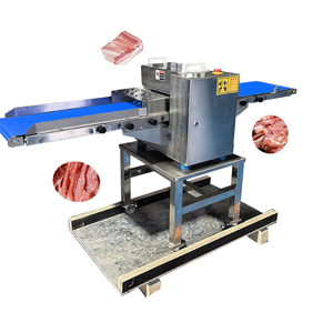Découpeuse automatique électrique industrielle de viande de trancheuse de bande de dés de poisson de porc de boeuf - Product Image 5