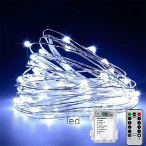 Cable de cobre USB para decoración de bodas y Navidad, cadena de luz Led para el día de Navidad - Product Image 6