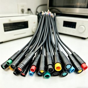 防水 IP65/IP67 公头母头连接器线束 2/3/4/5 针黑色 PVC 电缆，适用于电动自行车踏板车电机和照明系统 - Product Image 6