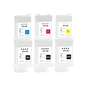 Supercolor 130ml/PCS 106 PFI106 PFI 106 Empty <b>Refill</b> <b>Ink</b> Cartridge With Chip for Canon 6400 IPF 6400S 6410S Printer - Product Image 3