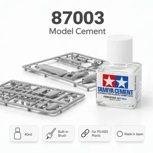 Colle pour modélisme 87003 40 ml avec pinceau pour l'assemblage et la réparation de kits de modèles en plastique - Product Image 1