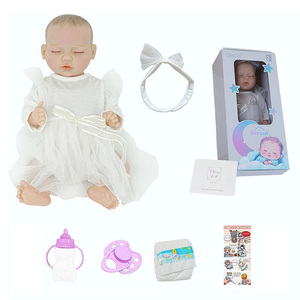 Muñecas Bebé Reborn de 17 Pulgadas, Hechas a Mano, Realistas, Cuerpo Completo Suave, Pueden Rostrear, Llorar y Gritar, Lindas, Recién Nacidas, Durmiendo, Baratas de Fábrica - Product Image 6